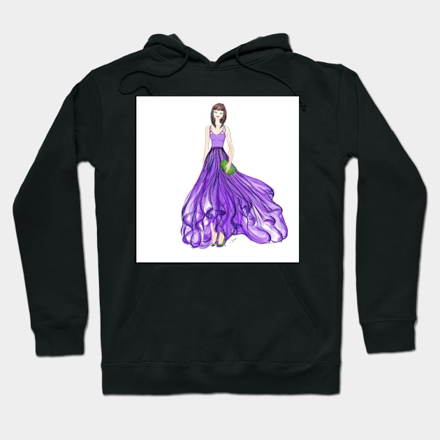 Purple passion Hoodie by JessKingArtist